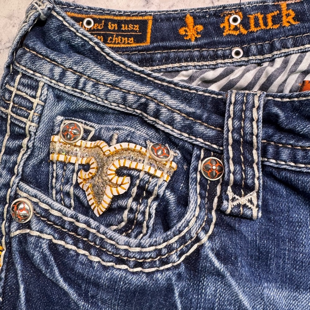 Rock Revival jeans size 27 Angie Capri beautiful detailing. SALE PRICE - Picture 10 of 11